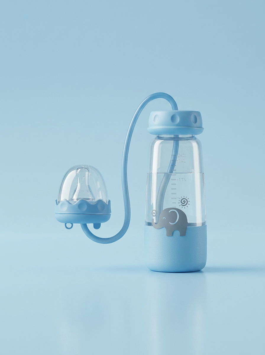 The OrbitBaby Hands-Free Feeding Bottle