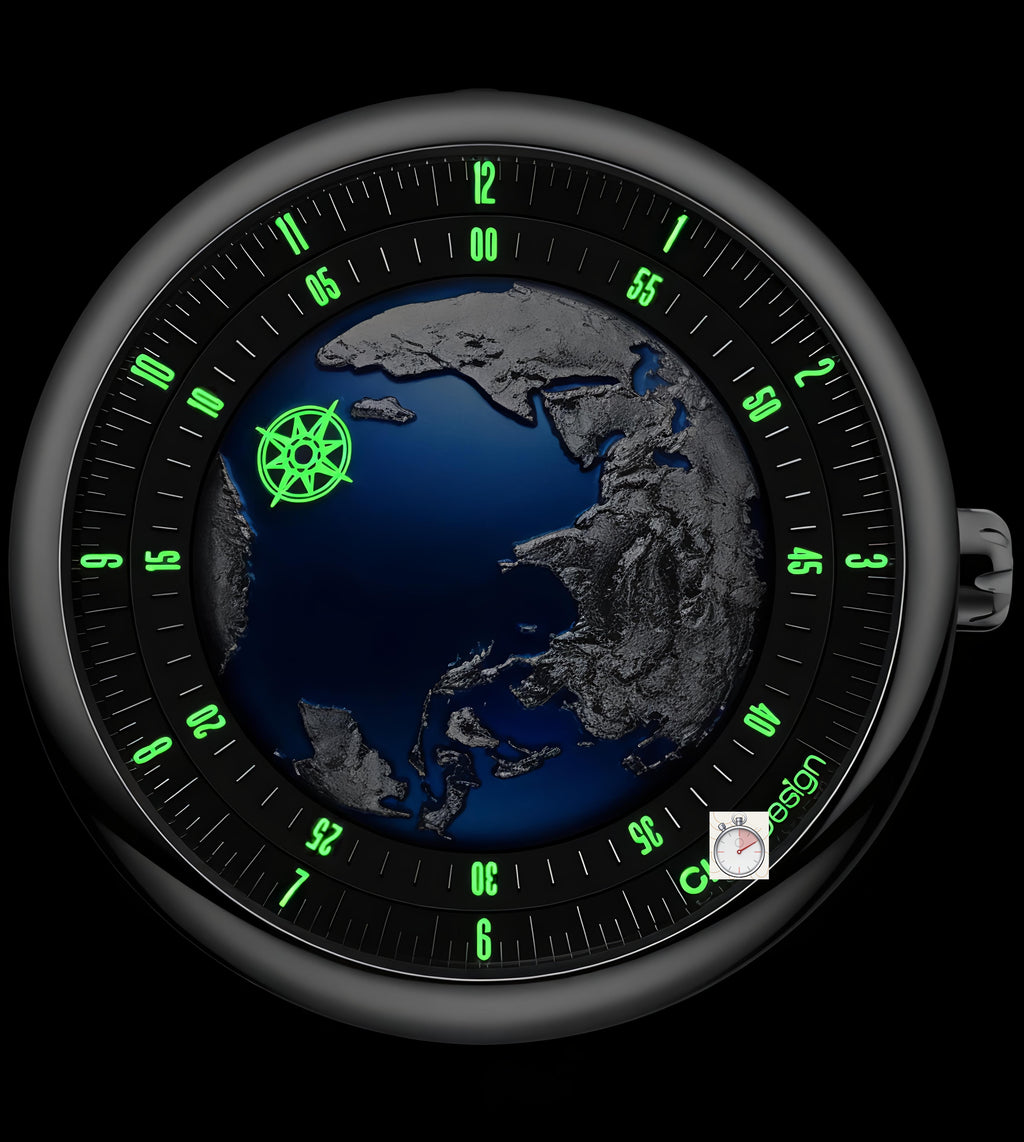 CI-GA Des-ign Blue Planet: The World on Your Wrist