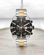 Dies-el Spiked Analog Black Dial Men's Stainless Steel Watch
