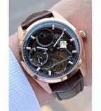 Sla-zen-ger Rose Gold Skeleton Edition Watch