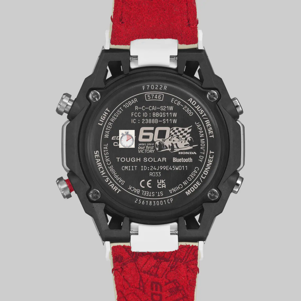 Ca-sio Edi-fice Hon-da Racing Sapphire Crystal Watch