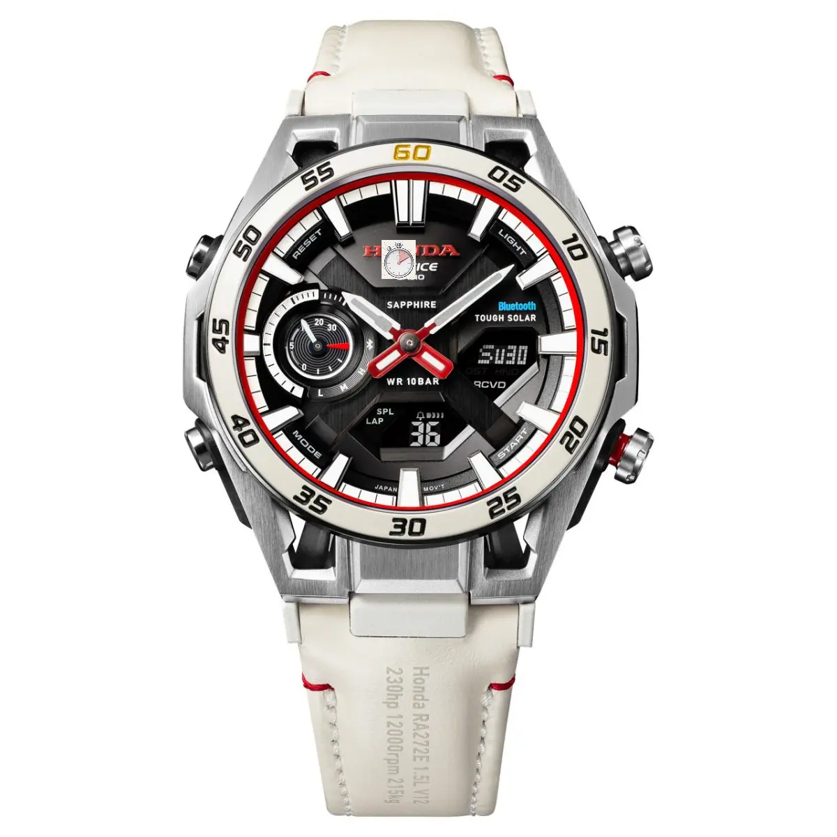 Ca-sio Edi-fice Hon-da Racing Sapphire Crystal Watch